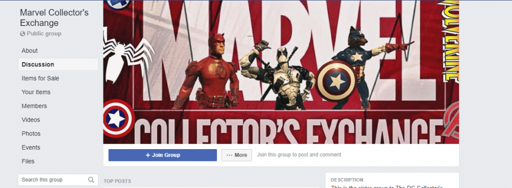 Marvel facebook group cover photo